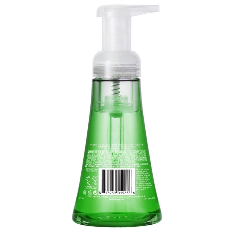 Method Foaming Hand Wash Soap, Softens & Cleans Hands, Moisturizing Formula, Sweet Coconut Scent - 300 ml - Image 2